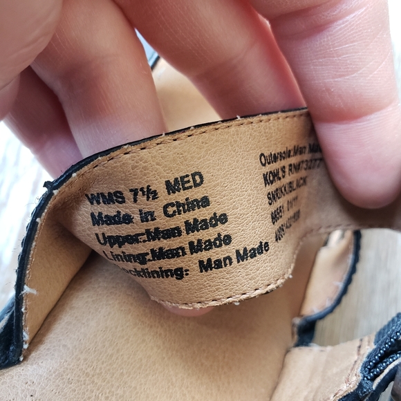 Sonoma Rikki Black Summer Sandals Women's Size 7.5 - Picture 8 of 8